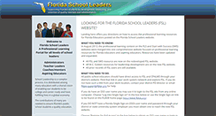 Desktop Screenshot of floridaschoolleaders.org